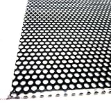 アルミパンチング板 丸型 A‐12 200×300×0.5mm ブラック