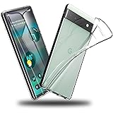 Google Pixel 6a 用 ケース クリア 薄型 ドイツバイエル製TPU素材 超耐衝撃 全透明 黄変防止 レンズ保護 指紋防止 「ストラップホール付き」 ピクセル6a 用カバー クリスタル・クリア