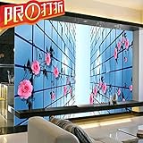 3 D 室ベッドルームのテレビの背景モダンなエンボス加工の花壁紙 BQ 159 座って