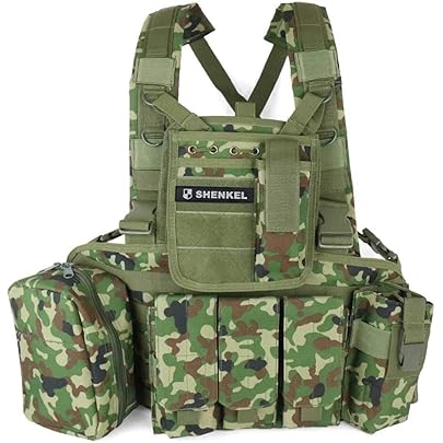 Amazon.co.jp: BropticalM4 チェストリグ 自衛隊迷彩 軽量 ライト