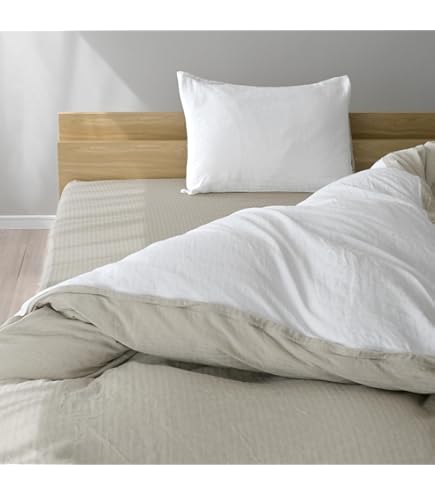 未使用　aeria 和晒し ダブルガーゼ 掛カバー&ベッドシーツ　シングル 白色 未使用 aeria ダブルガーゼ シングルカバー・ベッドシーツ2枚 2セット