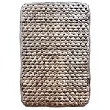 ふんわり　あったか　ベビー　フランネル　敷パット　ブラウン（70×120cm）