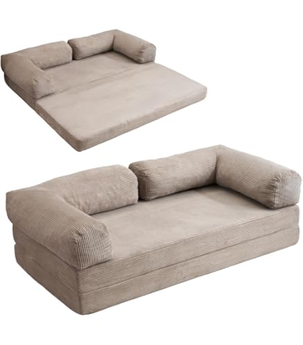 Amazon｜Donext ソファベッド 組立て不要 二人掛け 三人掛け フロア