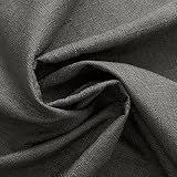 [BROWN PARKER] 布 生地 麻 リネン風 布地 無地布 1×1.5m ポリエステル繊維 「 手芸 ハンドメイド DIY などに」 (グレー)