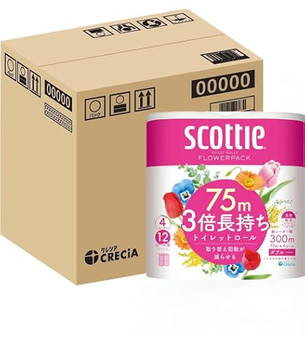 8 ロール scottie トイレットペーパー スコッティ フラワーパック 3倍巻 トイレットペーパー シングル 8ロール オンラインショップ