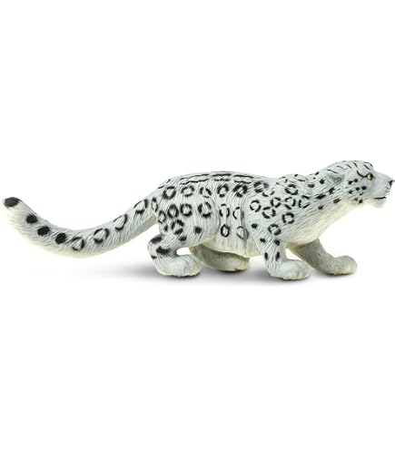 CollectA Wildlife Snow Leopard Adult Toy Figure - Authentic Hand