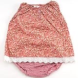 ブルマ ベビー チュニック ワンピース ブルマ付き ブルマスーツ 花柄 中ピンク 80-100cm