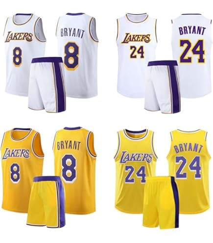 NBA ユニフォーム　コービー　ブライアント　8枚セット➕2枚おまけつき Amazon.co.jp: コービー・ブライアント NBA バスケットボールジャージ