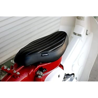 美品　スーパーカブ　KEPSPEED ブラック縦ライン Amazon | KEPSPEED製 スーパーカブ用 カスタムシート 縦ライン