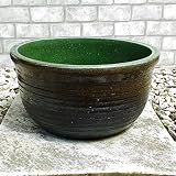 睡蓮鉢 HAS-S 11号 ブラウン　ビオトープ創りに 小さくて場所を選ばない睡蓮鉢 陶器製 水生植物 姫睡蓮やホテイ草に スイレン鉢 すいれん鉢 メダカ鉢 めだか鉢