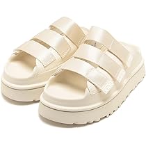 【未使用品】UGG ゴールデングロウ スライド サンダル 厚底 白 23cm UGG アグ サンダル GOLDENGLOW SLIDE ゴールデングロウ スライド