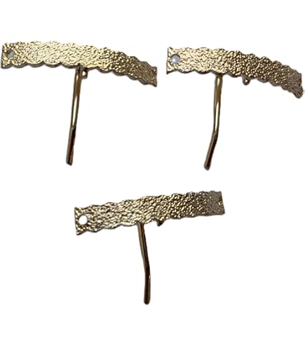 ハンドメイドパーツ Amazon.co.jp: NaturalMelody 小さ目 ヘアクリップフック 3個 ポニー