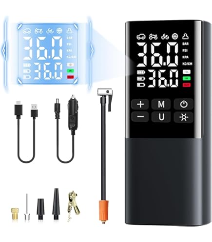 Amazon.co.jp: Philoent 自転車 空気入れ 電動空気入れ 超小型 車