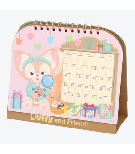Amazon | ダッフィー＆フレンズ 壁掛けカレンダー 2026年（令和8年