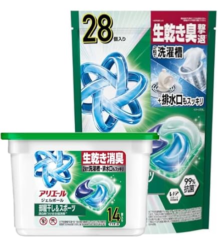 Amazon.co.jp: アリエールジェルボールプロ 部屋干し用 つめかえ