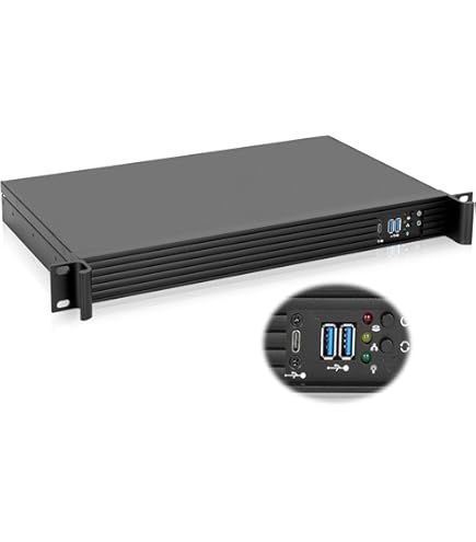 Amazon | iStarUSA D-118V2-ITX - 1U 小型ITX式 ラックマウント