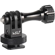 Amazon | HSU アルミ ホットシューマウントアダプター 1/4穴付き 三脚