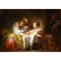 Amazon.co.jp: 世界の名画 フラゴナール The Stolen Kiss 盗まれ