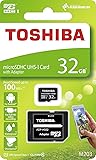 32GB microSDHCカード マイクロSD TOSHIBA 東芝 CLASS10 UHS-I R:100MB/s SDアダプター付 海外リテール THN-M203K0320