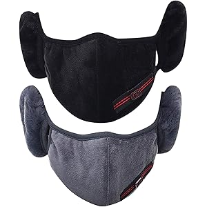 フェイス耳カバー おしゃれ 秋 冬 イヤーマフ 防寒 耳あて付き イヤーウォーマー 防寒 保温 防風 人気 もこもこ お…