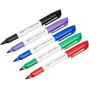 Amazonベーシック 油性マーカーペン 5色12本セット