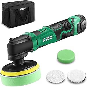 KIMO 12V ポリッシャー 100mm 充電式ポリッシャー コードレス 5段変速 研磨 軽量 車用 車磨き 家庭用…