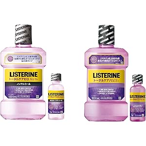 【セット買い】【Amazon.co.jp限定】 LISTERINE(リステリン) [医薬部外品] 薬用 リステリン トータルケア ゼロプラス マウスウォッシュ ノンアルコール クリーンミント味 1000mL+おまけつき & LISTERINE(リステリン) [医薬部外品] 薬用 リステリン トータルケアプラス マウスウォッシュ クリーンミント味 単品 1000mL+おまけつき