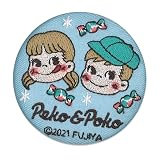 ミノダ ペコちゃん 刺繍缶バッジ ペコ＆ポコ