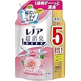 レノア 液体 超消臭1week 柔軟剤 フローラルフルーティーソープ 詰め替え 大容量 1,900mL