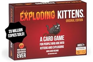 Exploding Kittens LLC - A Russian Roulette Card Game, Easy Family-Friendly Party Games - Card Games for Adults, Teens & Kids - 2-5 Players