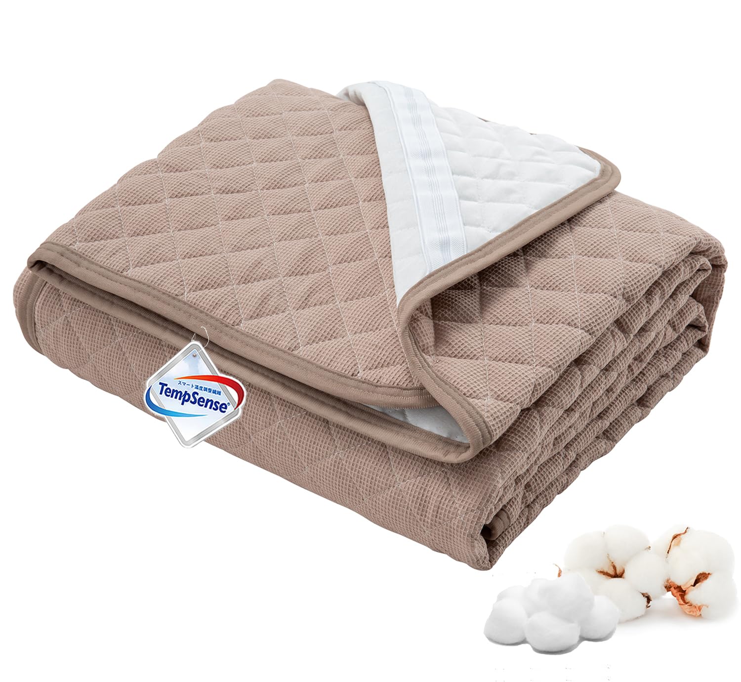 【スマイルSale】【999円】 Tametra Home Bedding 綿100% ワッフル格子 調温素材PCM 丸洗いOK 抗菌防臭防ダニ オールシーズン 敷きパッド シングル 100×205cm