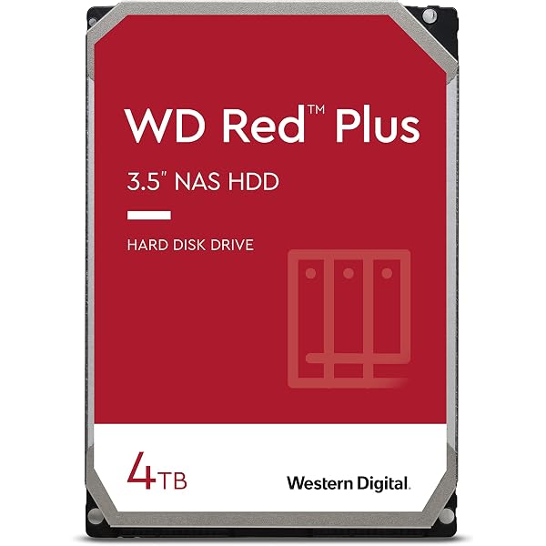 Amazon | WD Red Plus 4TB NAS 3.5インチ 内蔵ハードドライブ - 5,400 
