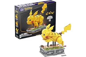 Mega Pokemon Motion Pikachu Mechanized Building Set, 1092 Pieces, Multicolored (HGC23)