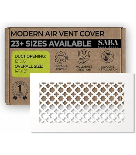 Furnace Vent Deflector SABA Home Decor Black Mirror Vent Cover