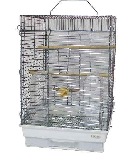 Amazon | ホーエイ 鳥かご ステンレスキャリー プレミアム ホワイト 