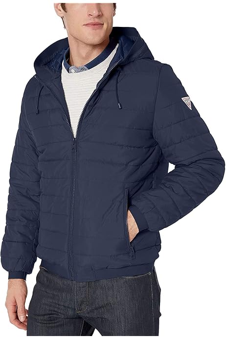 Amazon | Guess メンズ 厚手 パーカージャケット US サイズ: Small 