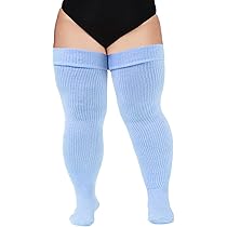 Knit Socks Amazon Thigh Socks Long Women Socks Plus Size Thigh