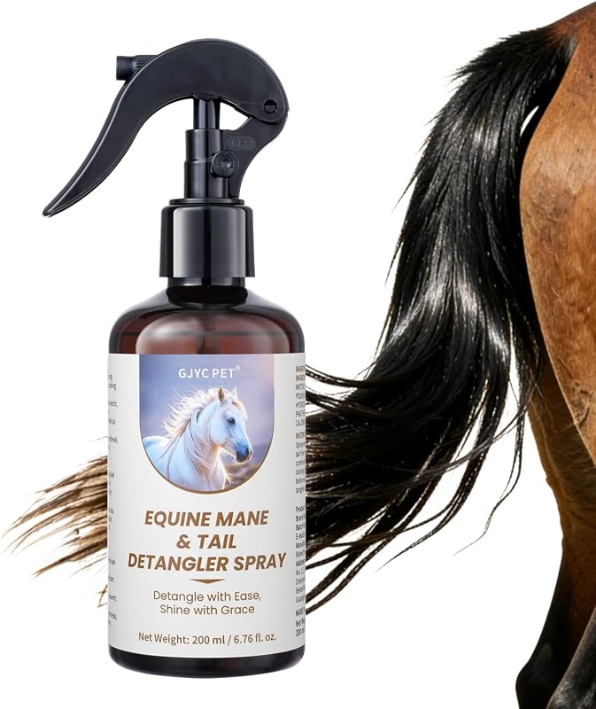 Care for Horsetail Hair, Pet Hair Conditioner, Premium Beauty Spray, Repair Split Hair, Dry, Dull Tails, Contains Silk Protein, Improves Hair Elastance, Toughness and Luster, Creates Beautiful Layer