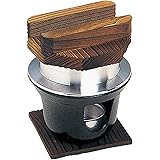 砺波商店(Tonamishouten) ご飯釜 ミニ 釜飯 三つ穴コンロセット 0.5合 日本製 黒 33224 アウトドア キャンプ 直火OK 塗りなおし可能
