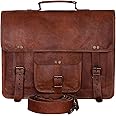 Komal's Passion Leather Vintage 15 Inch Laptop Messenger Bag briefcase ...