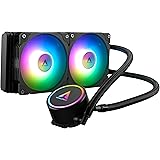 NEWLEAGUE CPU クーラー ハイパフォーマンス 240mm ARGB Sync対応 LED5V PWM 簡易水冷式CPUクーラー LGA1700 AM5ソケット対応 (SR240 ARGB)