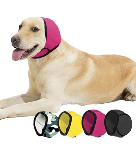 Dog Swimming Caps - Adjustable Ear Covers For Swimming Ideal For Small Medium And Large Dogs For Puppies