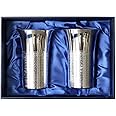 RIMTAE 高級銀製 ビール グラス Sサイズ 140ml×2本 ペアギフト 酒器 布貼り箱入り 王室御用達 結婚祝い 退職祝い 日本製