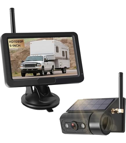 Yakry Y83 Telecamera Wireless Retro Auto Digitale 1080P Con Monitor Da 7 Pollici - Impermeabile IP69K Con Funzione Registrazione - 4