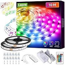 Amazon | Lepro ledテープライト 5m*2本 10m 300連 RGB テープライト 