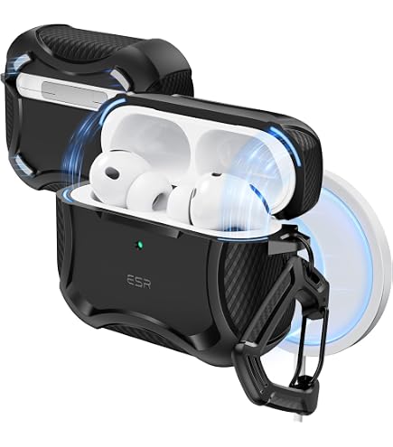 Amazon | Airpods pro 第1世代/第2世代/第3世代用ケースカバー Magsafe 