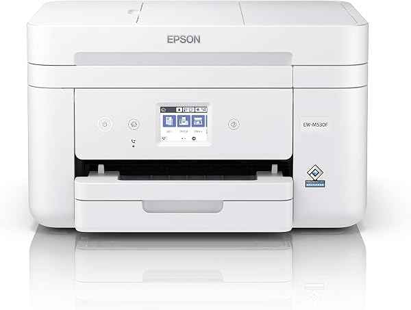 エプソン プリンター A4インクジェット複合機 EW-M530F カラリオ ADF搭載 Wi-Fi 有線LAN 自動両面 FAX 4色 独立型 前面給紙 - 1
