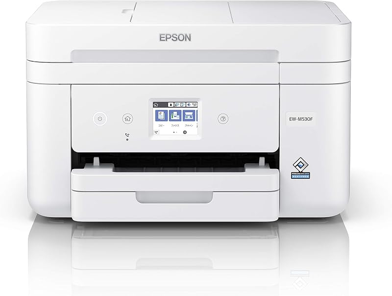 エプソン プリンター A4インクジェット複合機 EW-M530F カラリオ ADF搭載 Wi-Fi 有線LAN 自動両面 FAX 4色 独立型 前面給紙