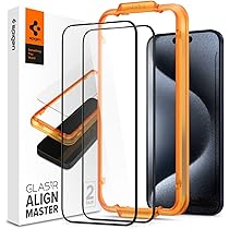Amazon.co.jp: Spigen iPhone15Pro フィルム 全面保護 9H硬度強化 