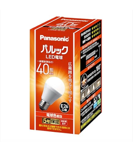 Amazon | パナソニック パルックボールプレミア A10形 電球40形タイプ 